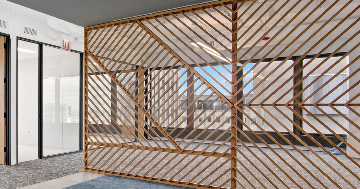 Icon Modern Custom Space Dividers - Vertical Wood Slat Partition Wall Icon Modern Custom Space Dividers - Vertical Wood Slat Partition Wall